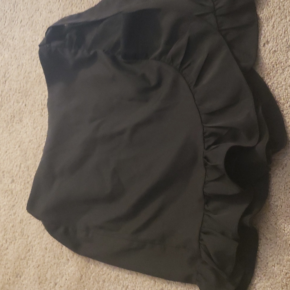 Women's High Waist Shorts Swing Ruffle Frill Mini - Picture 5 of 5